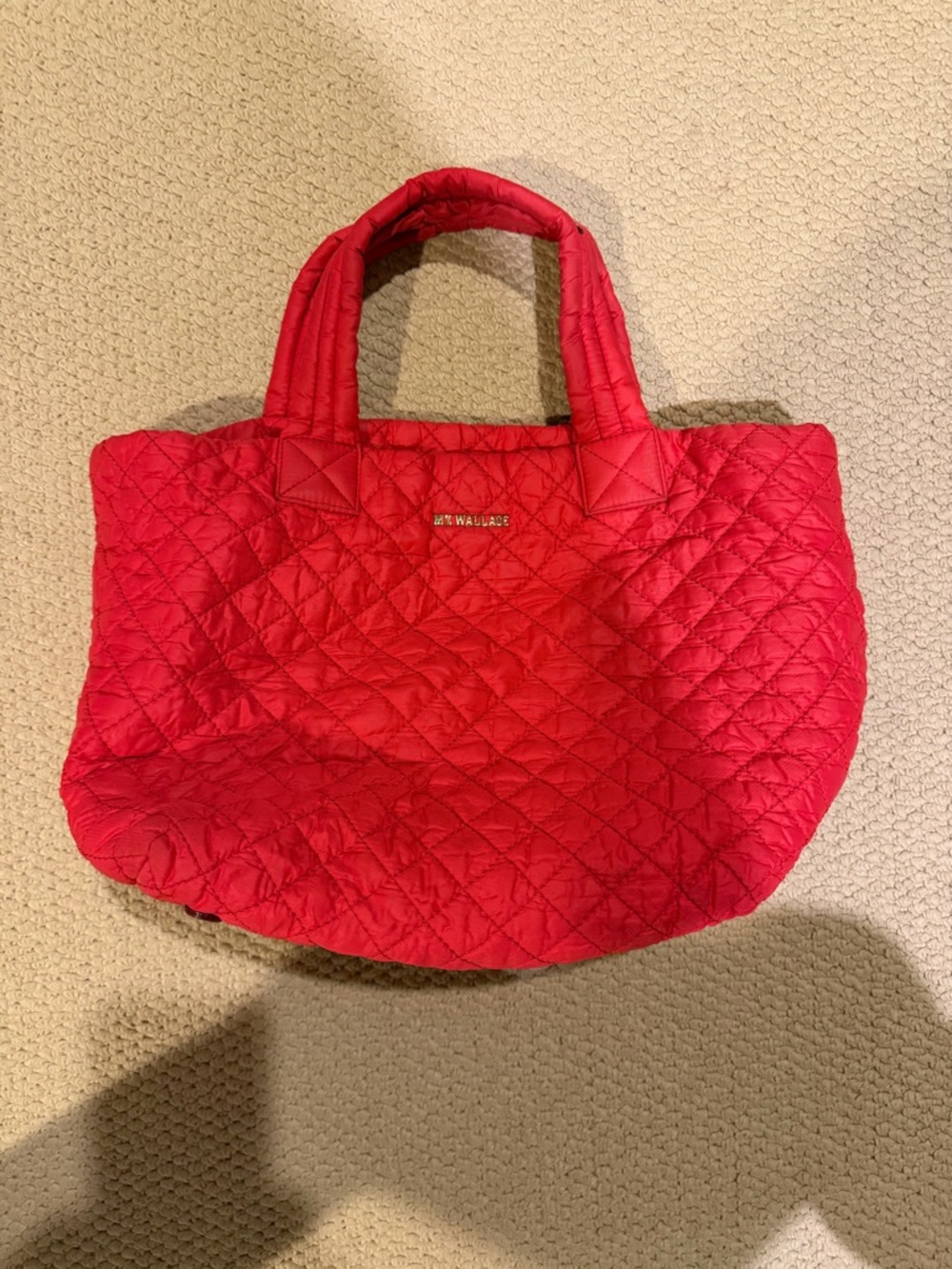 MZ Wallace Quilted Red Tote